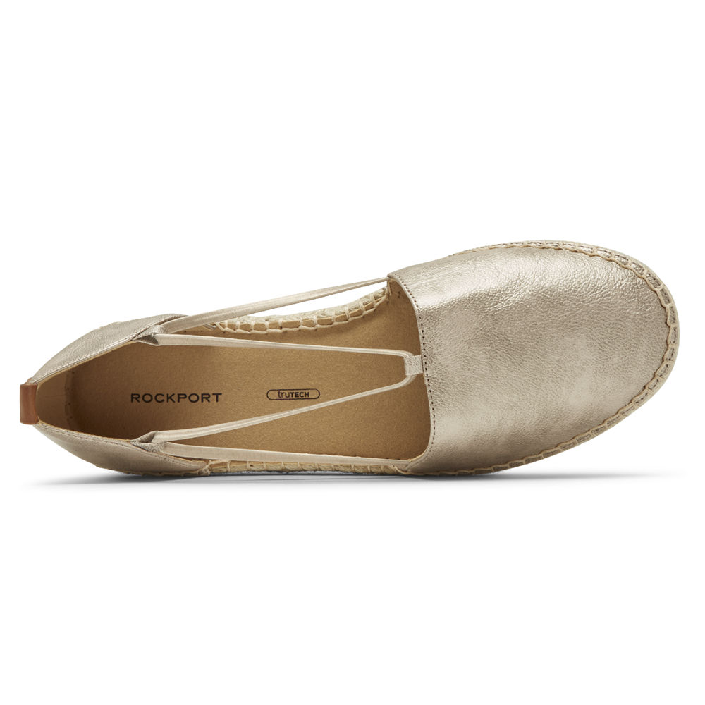 Slip-Ons Rockport Mujer Mexico - Seaview Bungee Plateados - KSNIZ1647